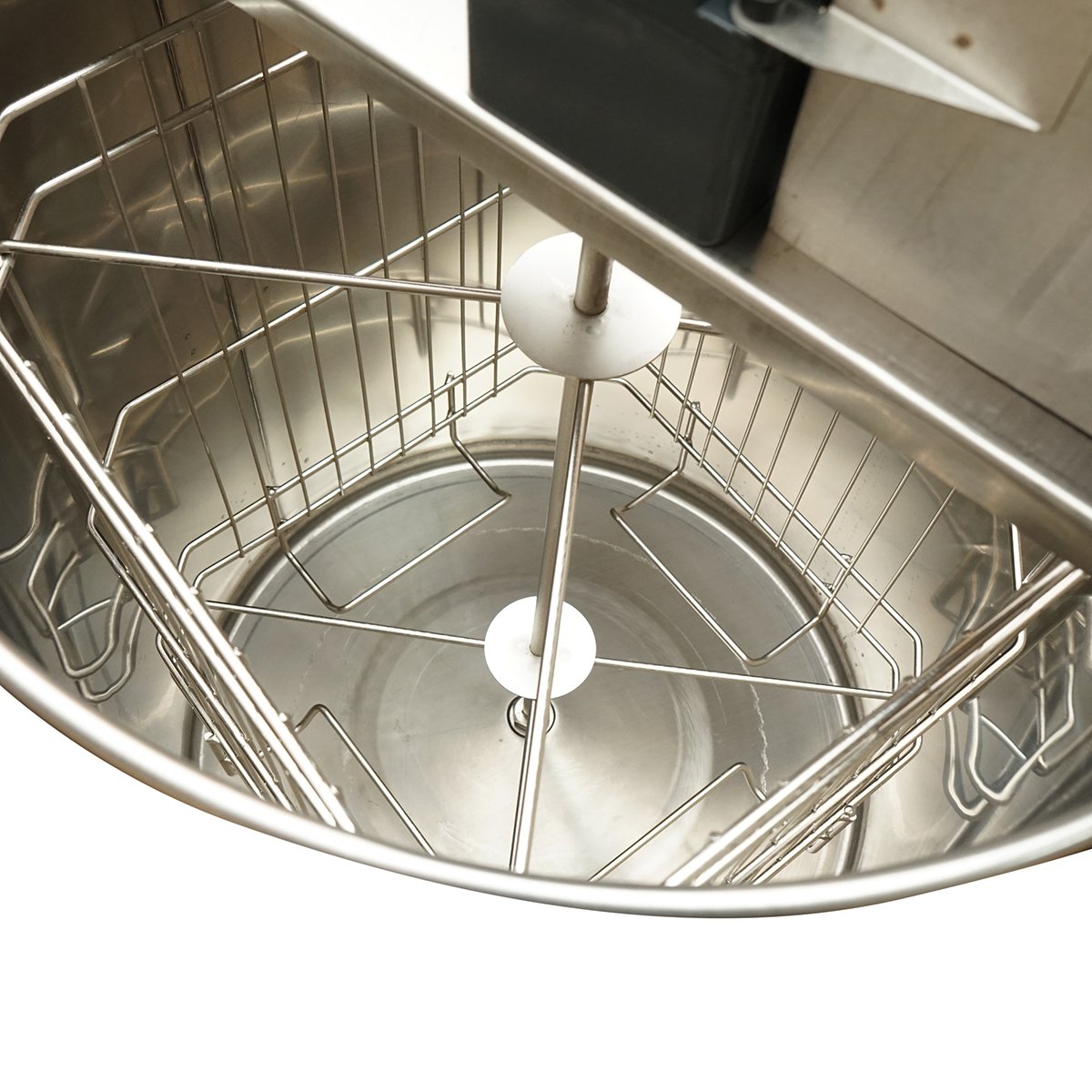 Centrifuga electrica 220V apicola, extractor miere din inox cu 4 rame